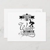 I Dance On Water Postkarte (Vorne/Hinten)