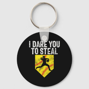 I Dare You To Steal Softll Catcher Game Day Vibes Schlüsselanhänger