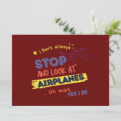 I darunter: Always Stopp and Look at Airplanes Oh  Save The Date (Stehend Vorderseite)