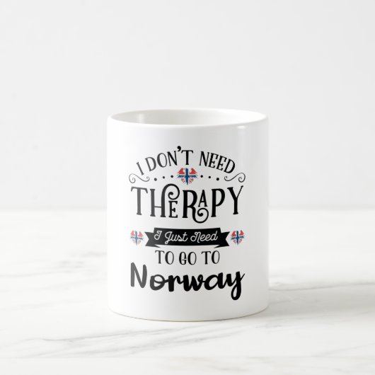 I darunter: Need Therapy I Just Need To Go To Norw Kaffeetasse (Mittel)