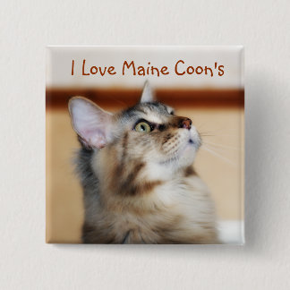 I das Abzeichen Liebe-Maine-Waschbären - Button