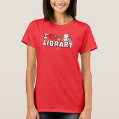 I das Shirt der Herz-Bibliotheks-Frauen (Vorderseite)