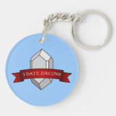 I Date Zircons - Geologie Banner Schlüsselanhänger (Rückseite)
