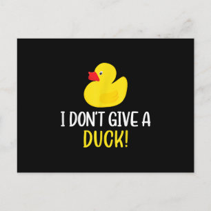 I Davon Give a Duck Funny Rubber Duck Men Women Feiertagspostkarte