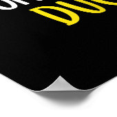 I Davon Give a Duck Funny Rubber Duck Men Women Poster (Ecke)