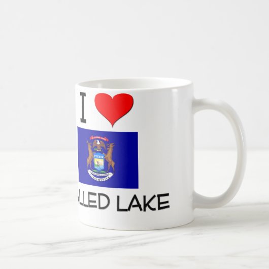 I der Liebe ummauerte Michigansee Kaffeetasse (Rechts)