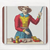 I der Magier, sieben Tarotkarten Mousepad (Vorne)