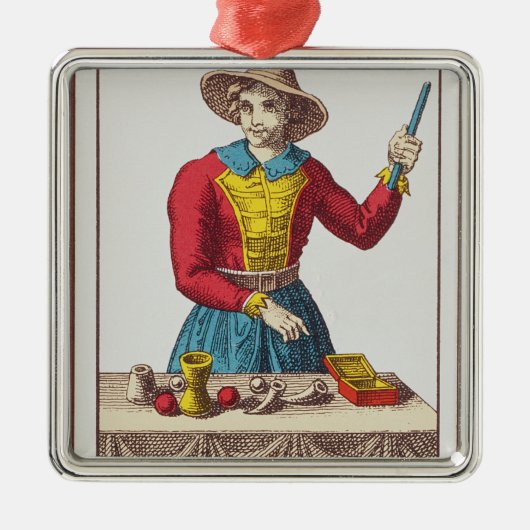 I der Magier, sieben Tarotkarten Ornament Aus Metall (Vorne)