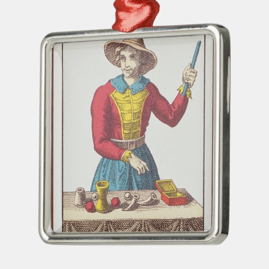 I der Magier, sieben Tarotkarten Ornament Aus Metall (Links)