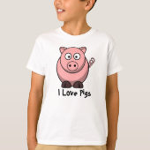 I der T - Shirt des Liebe-Schwein-Kindes (Vorderseite)