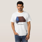 I der T - Shirt LIEBE Zithers (Vorne ganz)