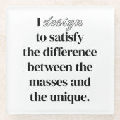 I Design Glass Untersetzer (Vorderseite)