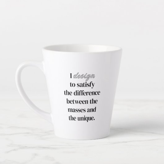 I Design Latte Tasse (Links)