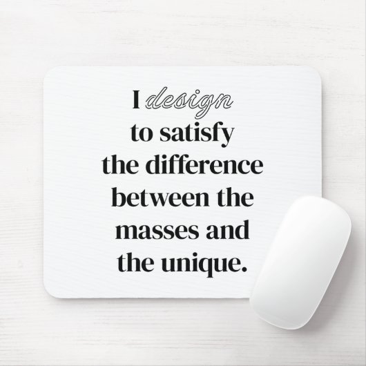 I Design Mouse Pad Mousepad (Mit Mouse)