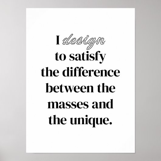 I Design Poster (Vorne)