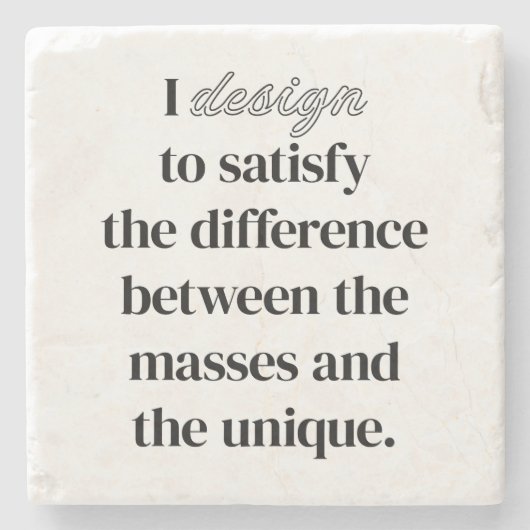 I Design Stone Untersetzer (Vorderseite)