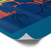 I Destroy Silence Drums Youth Funny Drumming Quote Poster (Ecke)