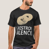 I Destroy Silence  Funny Cymbals Players  (2) T-Shirt (Vorderseite)