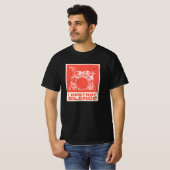 I Destroy Silence - Retro Drummer T-Shirt (Vorne ganz)