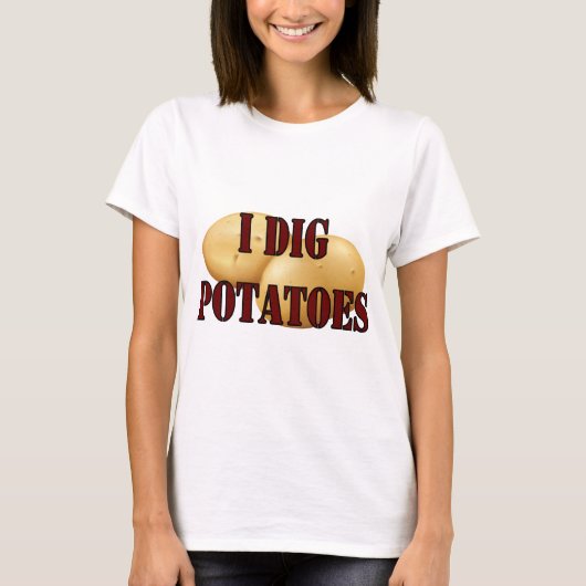 I Dickato Kartoffeln Spud Tuber Gemüse T-Shirt (Vorderseite)