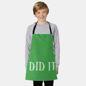 I Did It Green Schürze (Getragen)