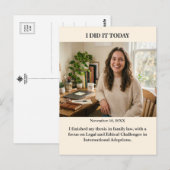 I Did it Today Custom Photo Postcard Postkarte (Vorne/Hinten)