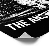 I Did Math The Answer Is Cat Mathematics Funny Mat Poster (Ecke)