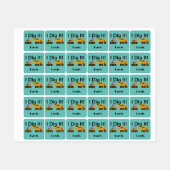 I Didy It Design - Kleines quadratisches Bekleidun Etiketten (Blatt)