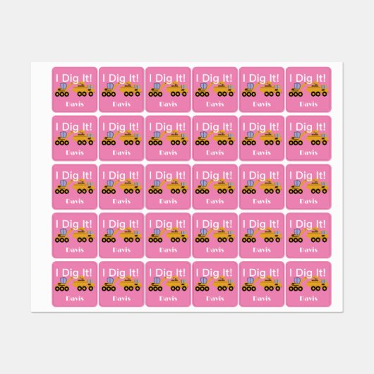 I Didy It Design - Kleines quadratisches Bekleidun Etiketten (Blatt)