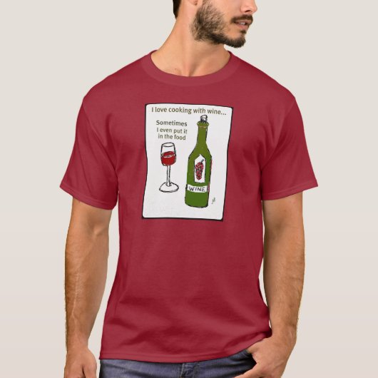 I DIE LIEBE, DIE MIT WEIN MANCHMAL SETZTE ICH T-Shirt (Vorderseite)