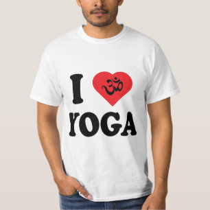 I die T - Shirts der Liebe-Yoga-Männer