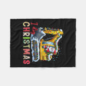 I Dig Christmas Backcute Ss Niedlich Ss Loader San Fleecedecke (Vorderseite (Horizontal))