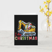 I Dig Christmas Backcute Ss Niedlich Ss Loader San Karte (Gelbe Blume)