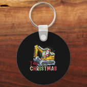 I Dig Christmas Backcute Ss Niedlich Ss Loader San Schlüsselanhänger (Vorderseite)