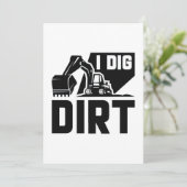 I Dig Dirt Dankeskarte (Stehend Vorderseite)