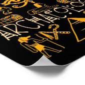 I Dig Egyptian Archeology Poster (Ecke)