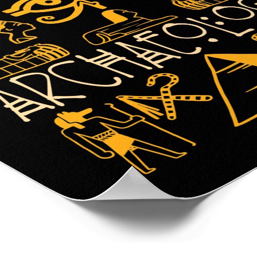 I Dig Egyptian Archeology Poster (Ecke)