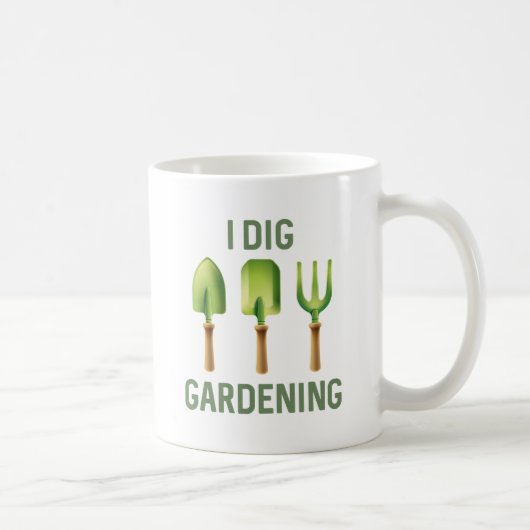 I Dig Garening Kaffeetasse (Rechts)