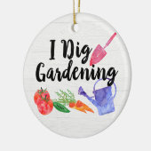 I Dig Garening Niedlich Garden Gift Gardener Keramik Ornament (Links)