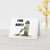 I Dig Hintern Metal Detection Typ Karte (Gelbe Blume)