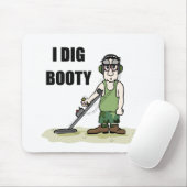 I Dig Hintern Metal Detection Typ Mousepad (Mit Mouse)