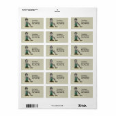 I Dig Hintern Metal Detection Typ Treasure Hunter Adressaufkleber (Vorne)