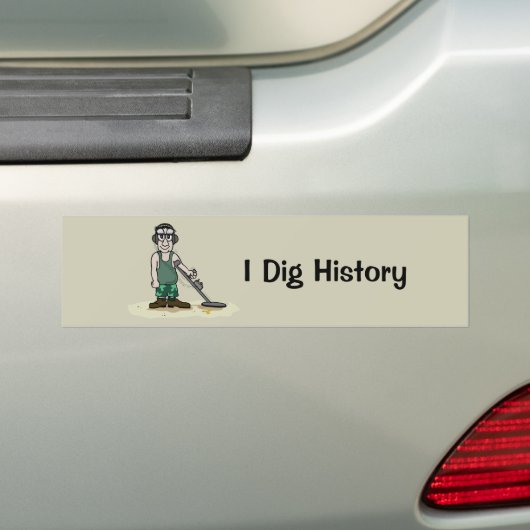 I Dig History Metal Detection Typ Autoaufkleber (Auf Auto)