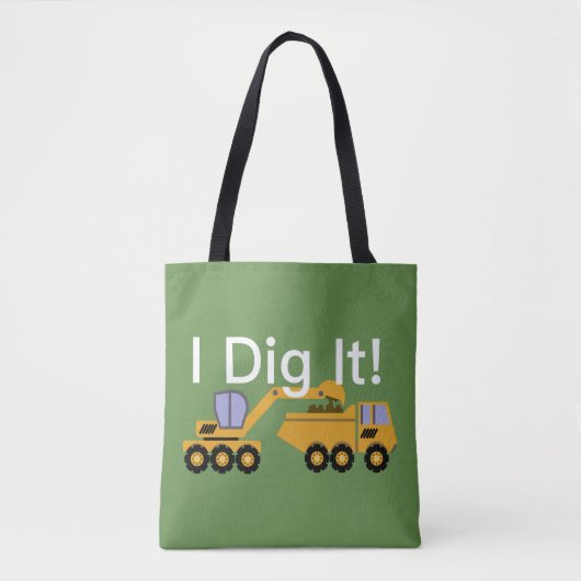 I Dig It Design - Custom All-Over-Print Tote Bag Tasche (Vorderseite)