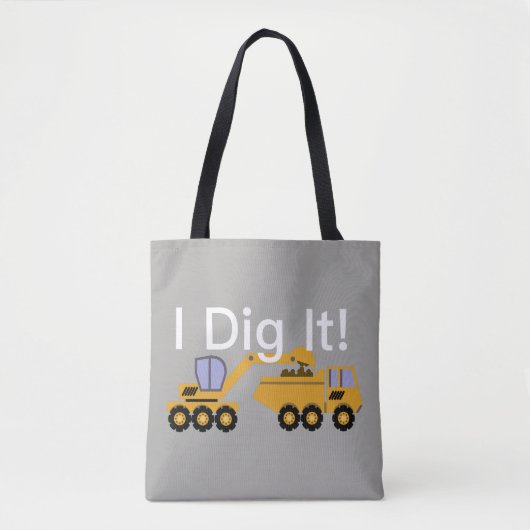 I Dig It Design - Custom All-Over-Print Tote Bag Tasche (Vorderseite)