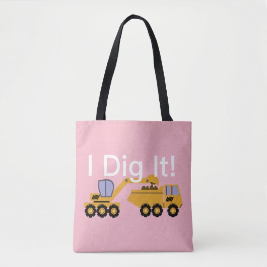 I Dig It Design - Custom All-Over-Print Tote Bag Tasche (Vorderseite)