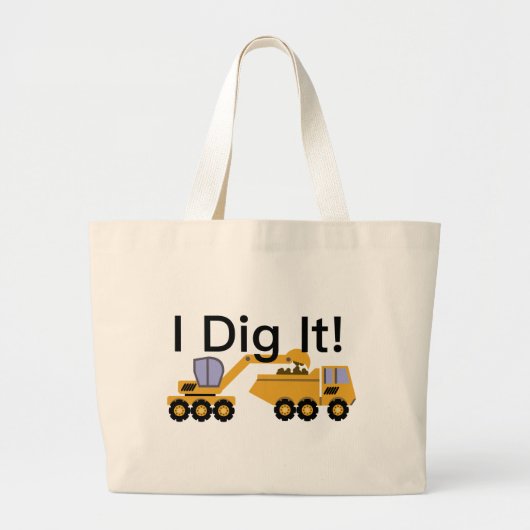 I Dig It Design - Jumbo-Tasche Jumbo Stoffbeutel (Vorne)