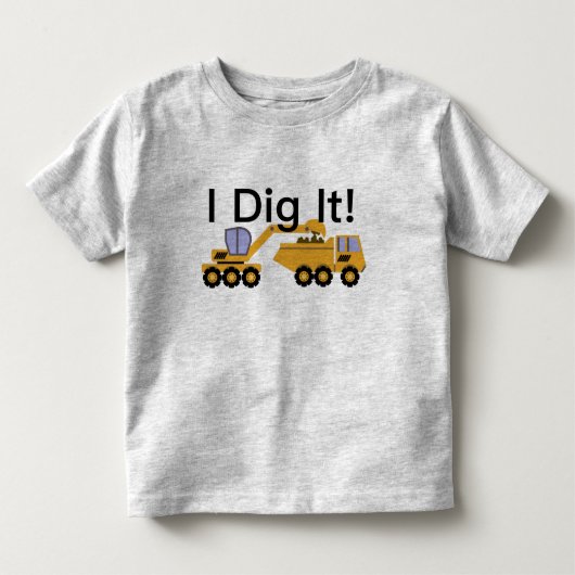 I Dig It Design - Kleinkind Fine Jersey T - Shirt (Vorderseite)