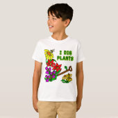 I Dig Pflanze Gardener Sprichwort T-Shirt (Vorne ganz)