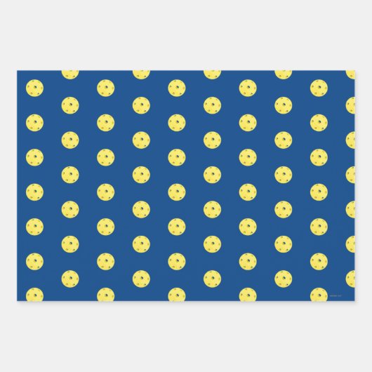 I Dig Pickleball Golden Dog Geschenkwrap Geschenkpapier Set (Vorderseite 3)